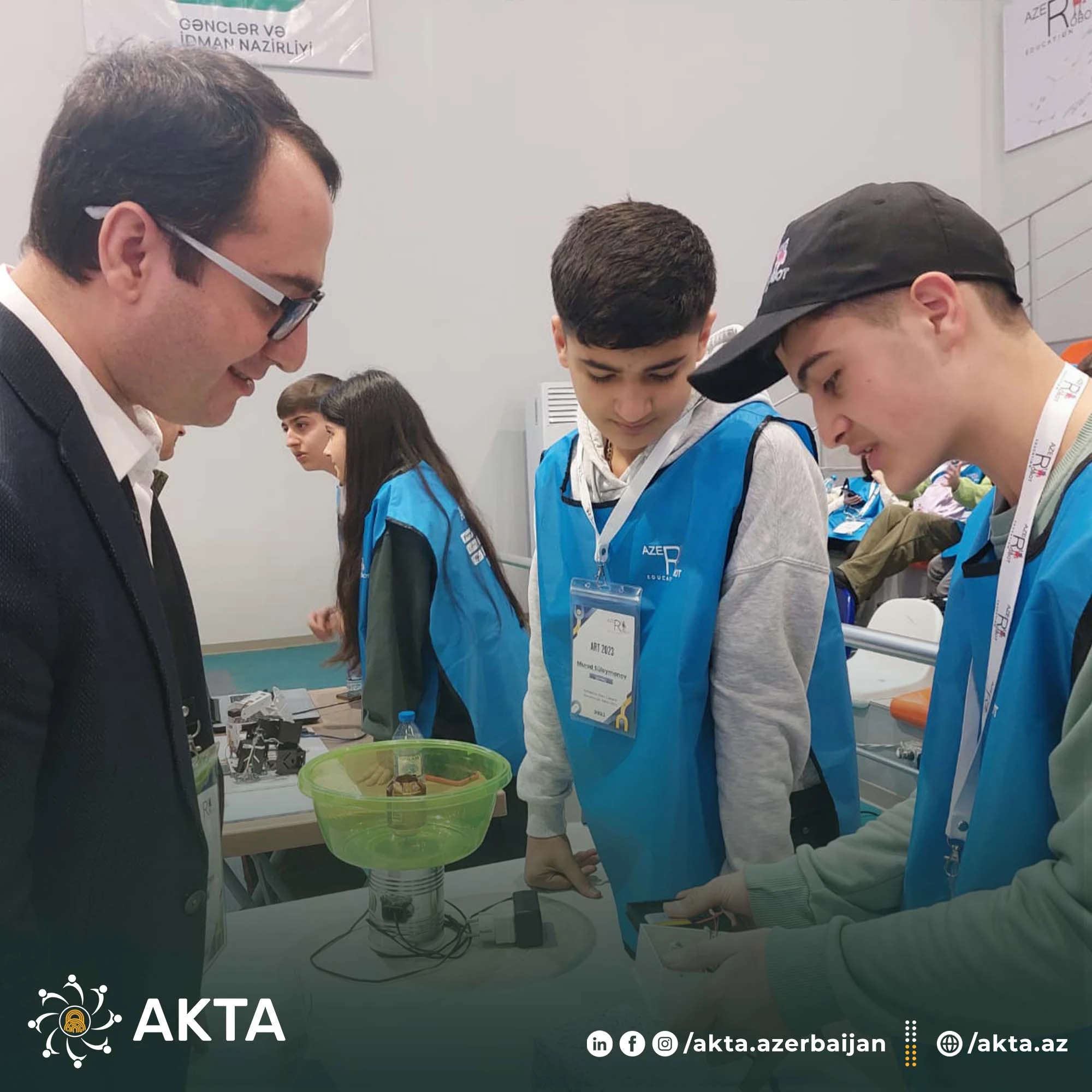 AKTA İdarə Heyətinin üzvü ”Azerobot” şirkətinin təşkilatçılığı və AKTA-nın dəstəyi ilə ”ART2023” robototexnika turniri baş tutmuşdur - 3