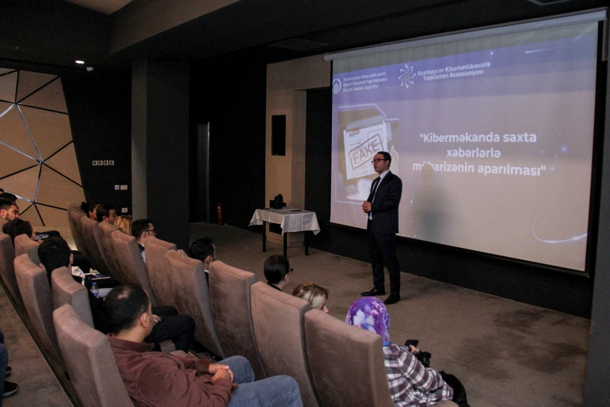 Azərbaycan Kibertəhlükəszilik Təşkilatları Assosiasiyası (AKTA) tərəfindən həyata keçirilən “Kiberməkanda saxta xəbərlərlə mübarizənin aparılması” layihəsi çərçivəsində təlimlər davam edir - 3
