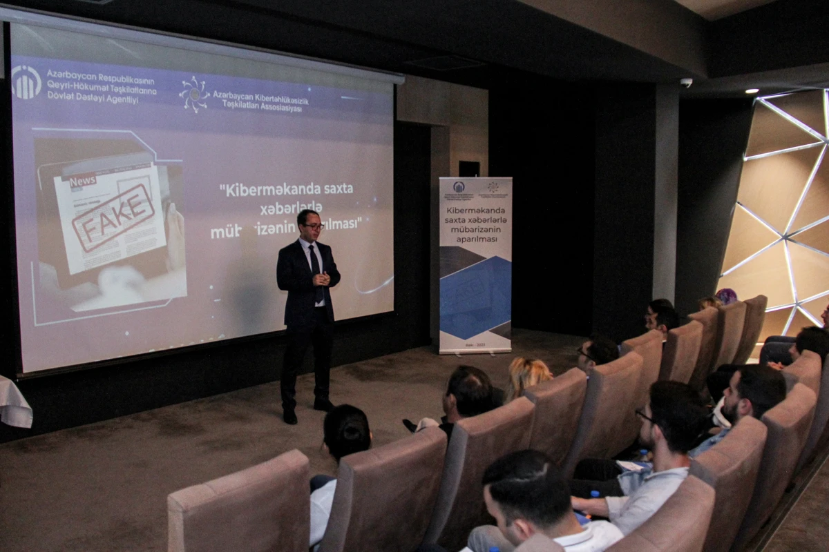 Trainings are ongoing within the framework of the project ”Fighting fake news in cyberspace” implemented by the Association of Cybersecurity Organizations of Azerbaijan (ACOA)