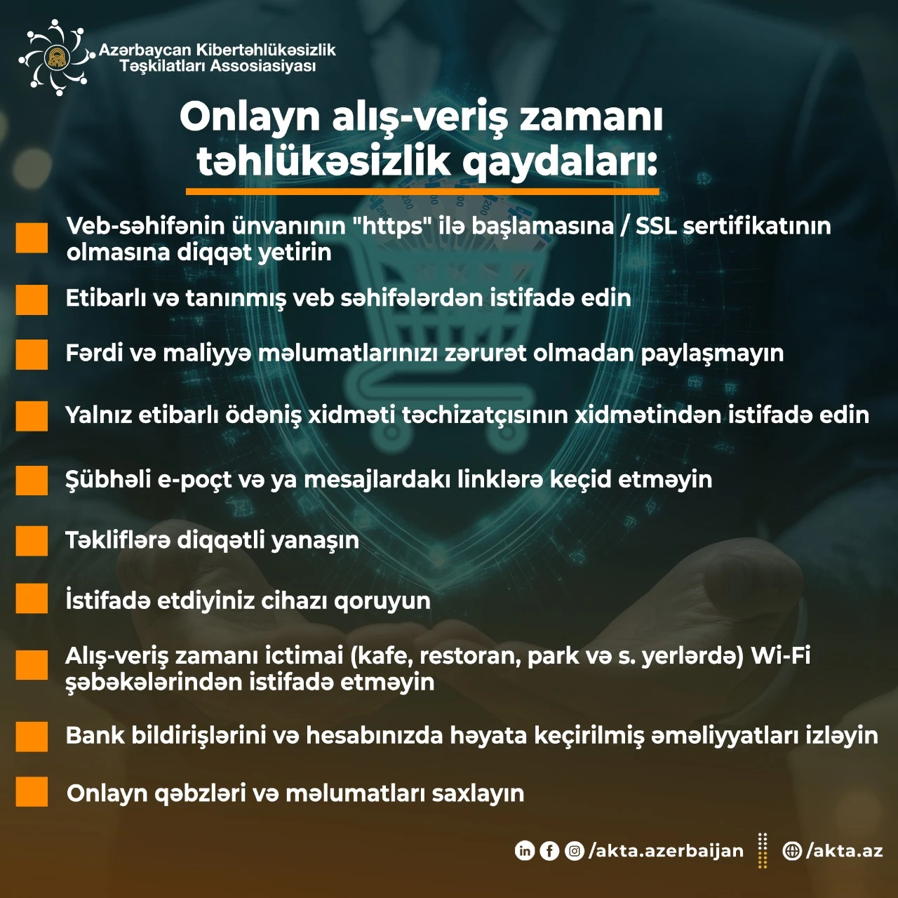 Onlayn alış-veriş zamanı təhlükəsizlik qaydaları - 1