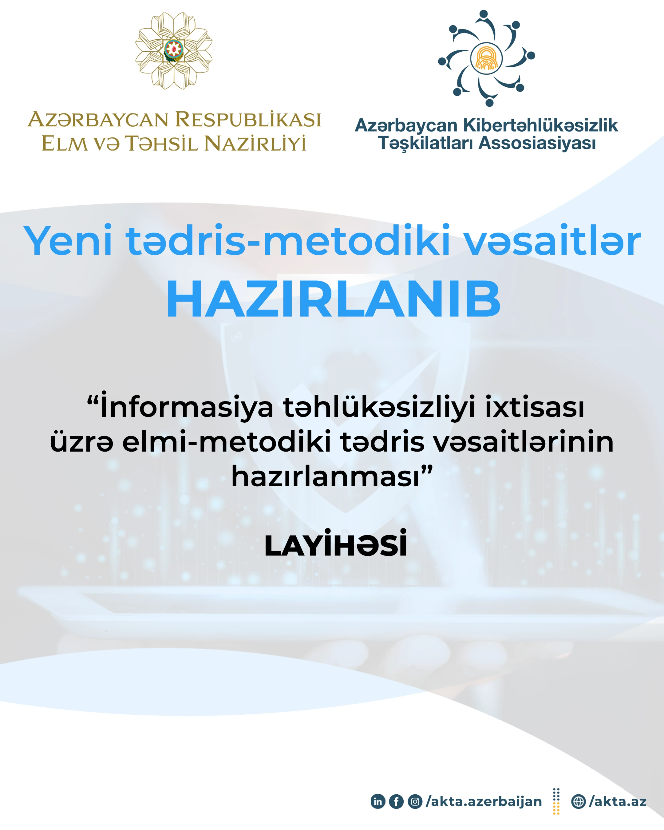 Təhsil layihəsi çərçivəsində hazırlanmış tədris vəsaitləri ictimaiyyətə təqdim olunur 